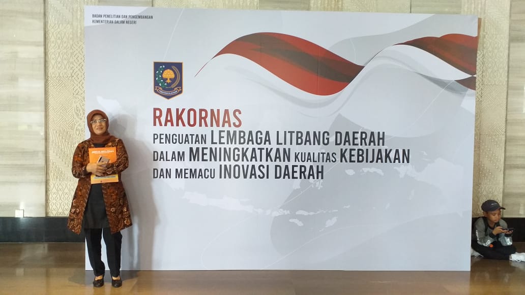 Kepala Bidang Litbang dan Evaluasi Bappelitbangda Kab Purwakarta Pada Acara Rakornas Litbang Pemdagri Tahun 2019