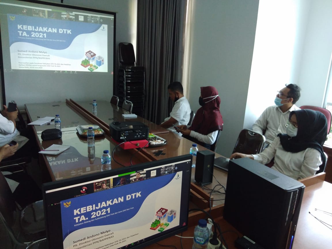 Zoom Meeting Kebijakan DTK TA 2021 dan Sosialisasi Aplikasi Krisna utk pengusulan DAK Fisik 2021