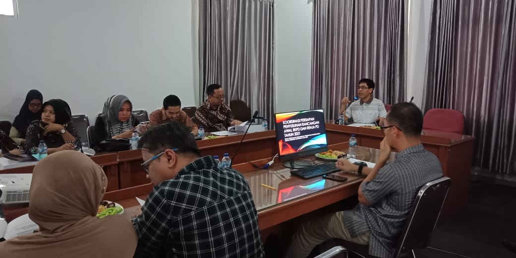 Pelaksanaan Rapat Koordinasi Penyusunan Rancangan Awal RKPD dan Renja Perangkat Daerah Tahun 2021 Di Aula Bappelitbangda Kab Purwakarta