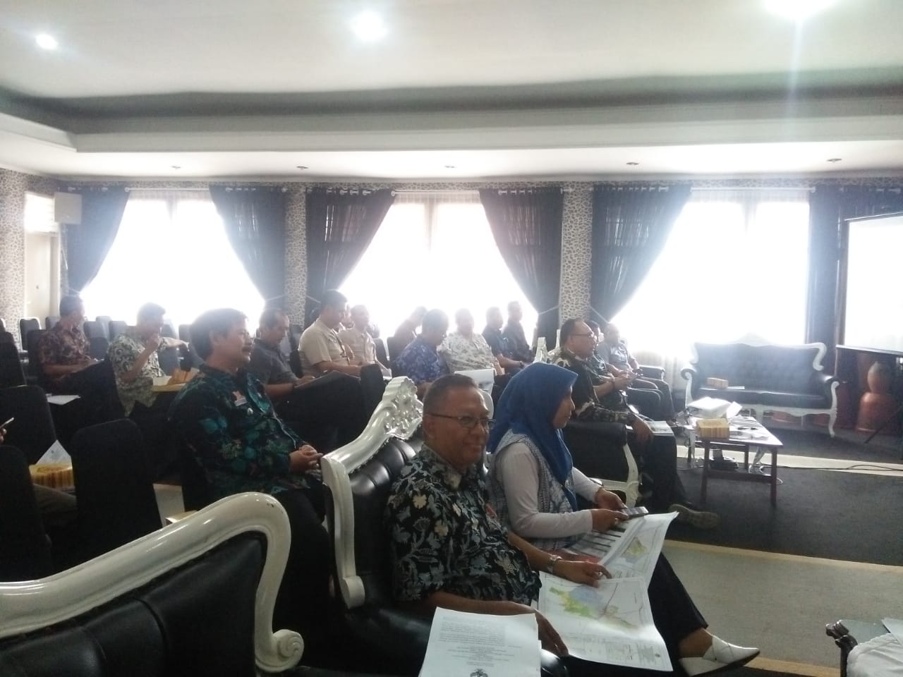 Ekspose Penyusunan Laporan Akhir Penyusunan Materi Teknis RDTR di Aula Janaka Setda Purwakarta