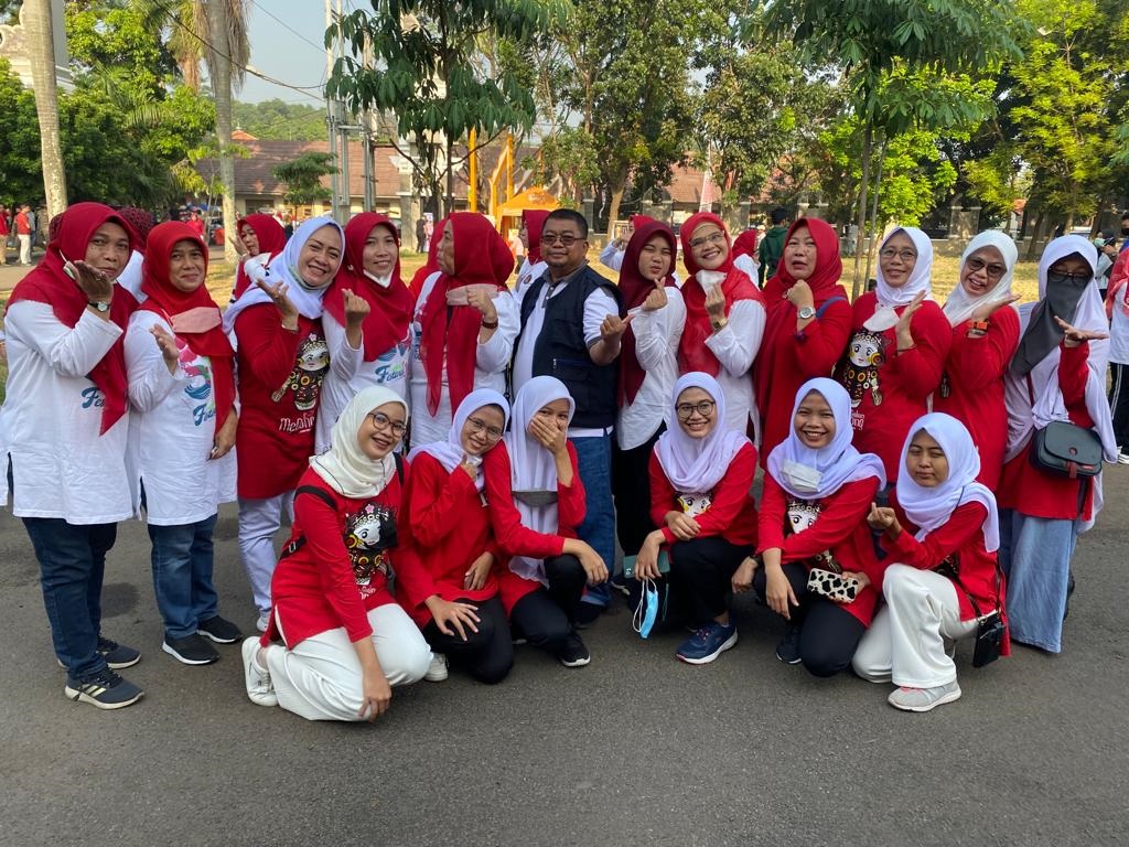 Kegiatan Senam Bersama Seluruh Pegawai Bappelitbangda Kabupaten Purwakarta