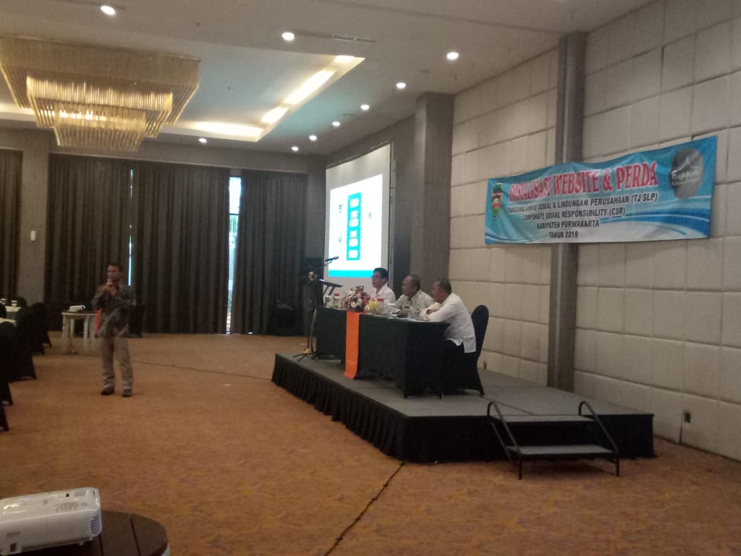 Sosialisasi Tim Fasilitasi Tanggung Jawab Sosial Lingkungan Perusahaan (TJSLP)/Coorporate Social Responsibility (CSR) di Kabupaten Purwakarta