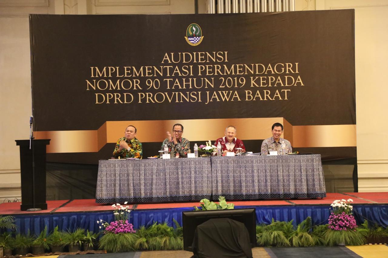 Audiensi Implementasi Permendagri No. 90 kepada DPRD Provinsi Jawa Barat