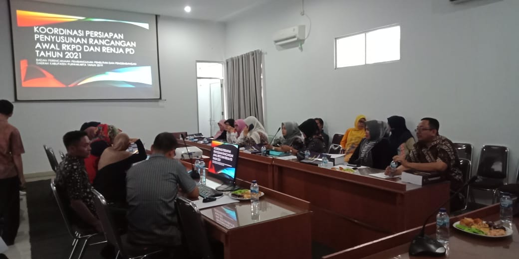Rapat Koordinasi Persiapan Penyusunan Rancangan Awal RKPD dan Renja Perangkat Daerah Tahun 2021